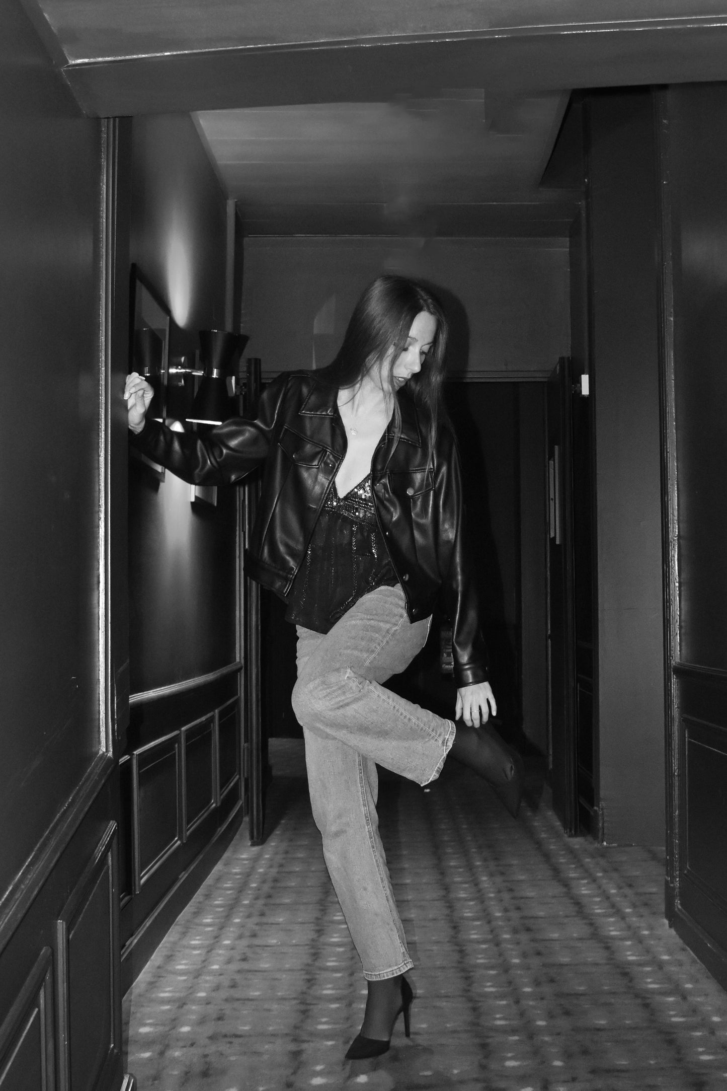 Veste en similicuir Naf Naf