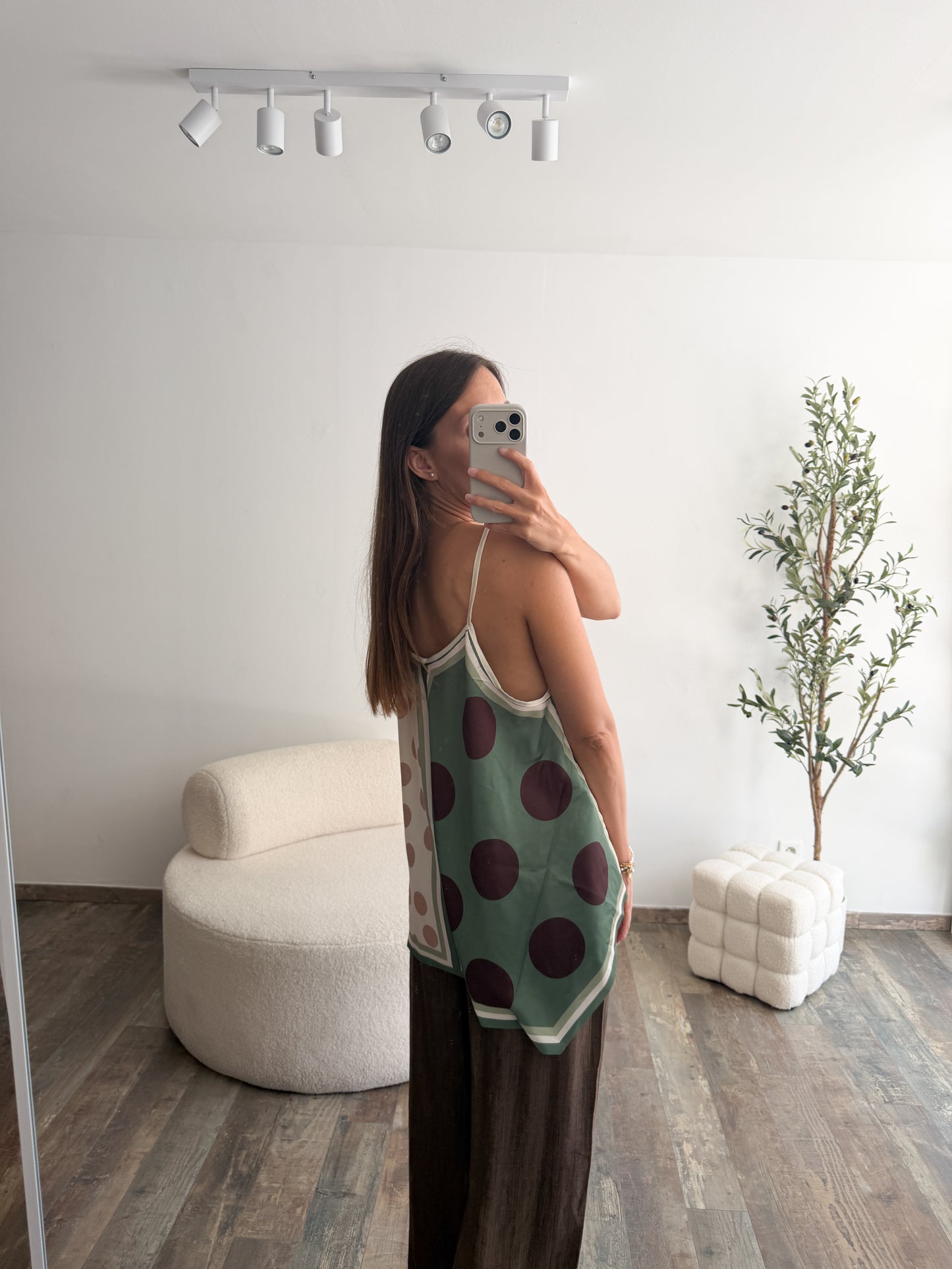 Débardeur foulard vert