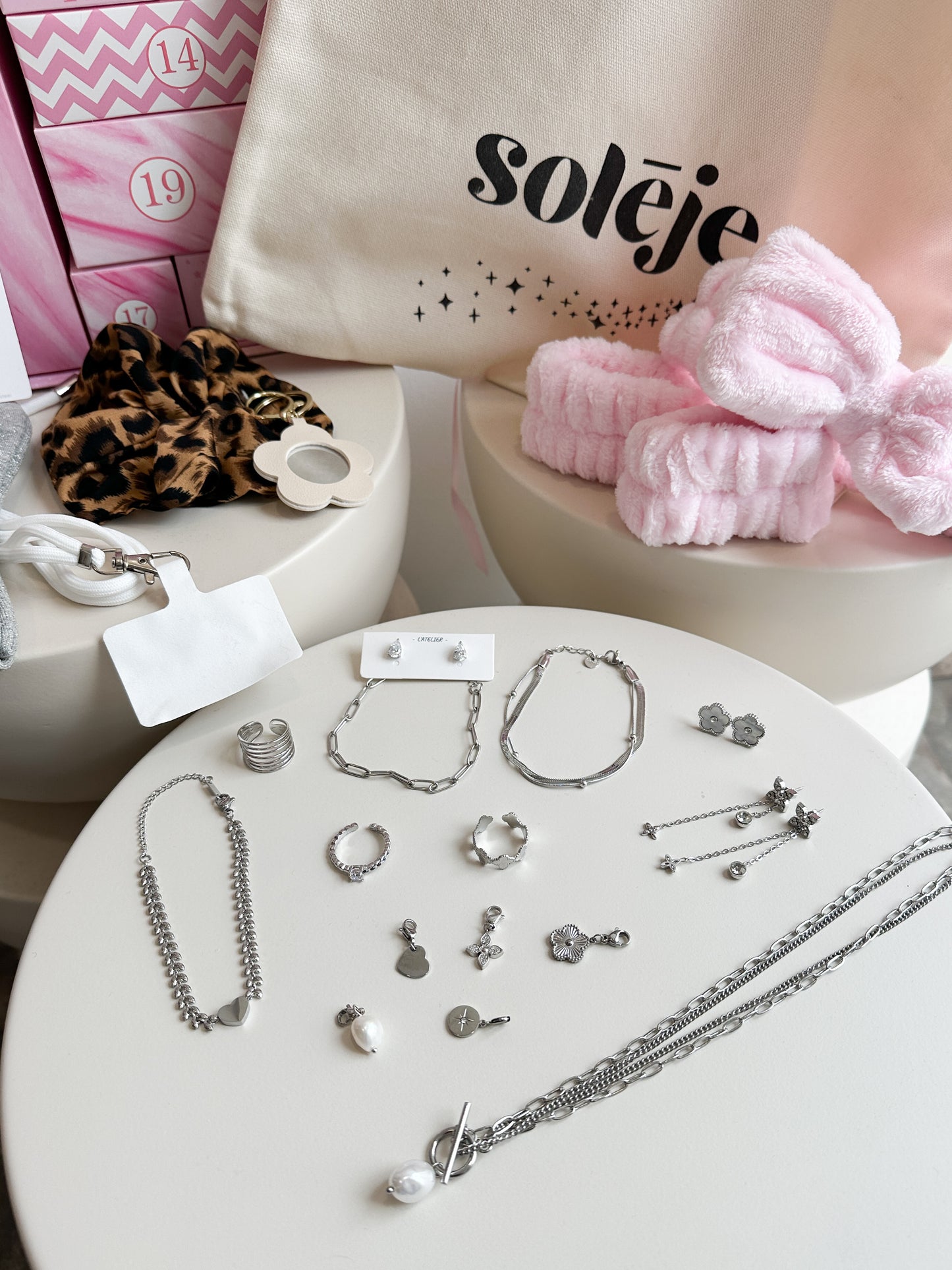 Calendrier de l'Avent 24 cases (doré ou argenté)