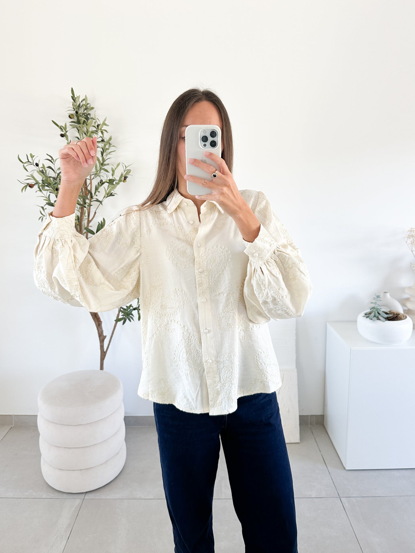 Blouse Bandana beige