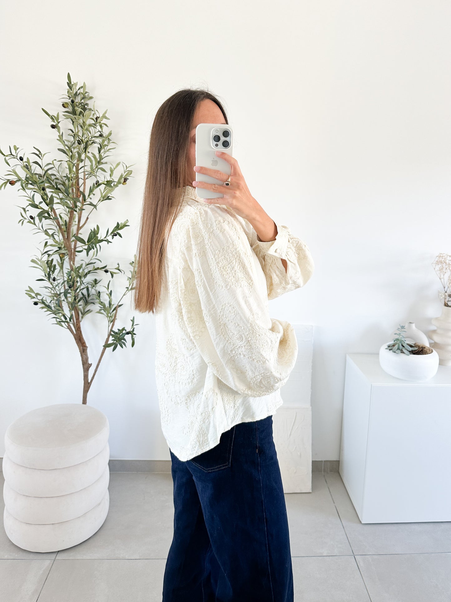 Blouse Bandana beige