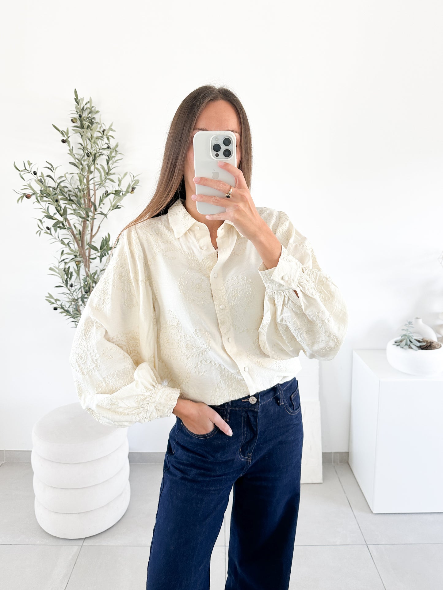 Blouse Bandana beige