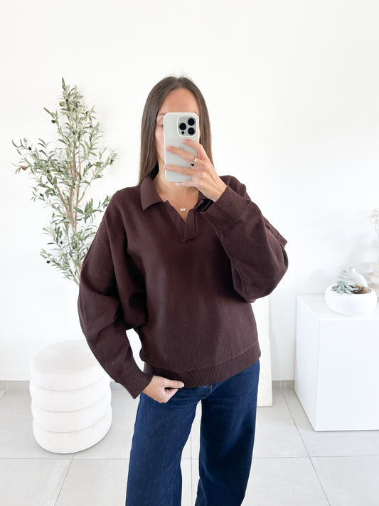 Pull Miranda marron