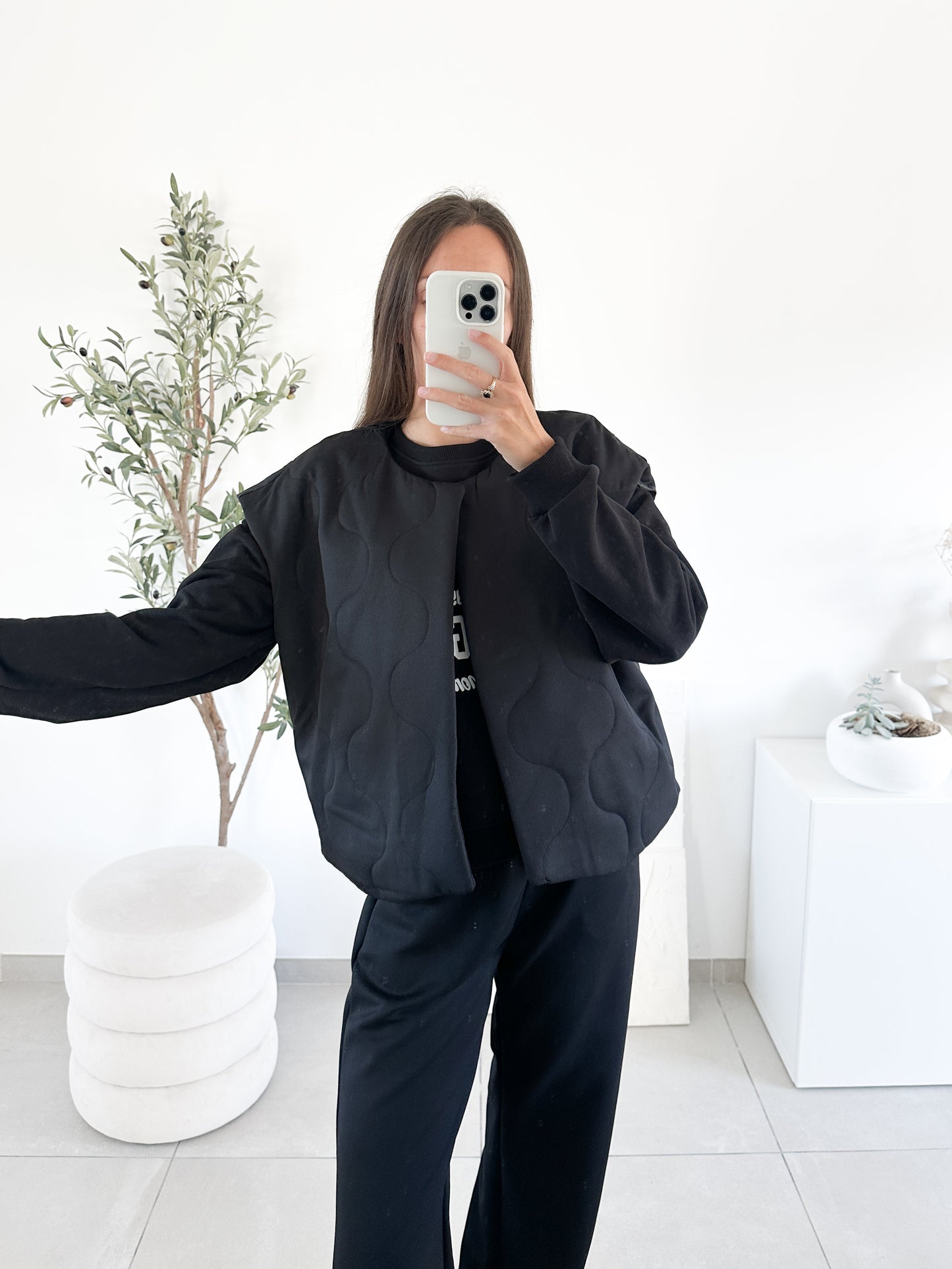 Gilet matelassé noir