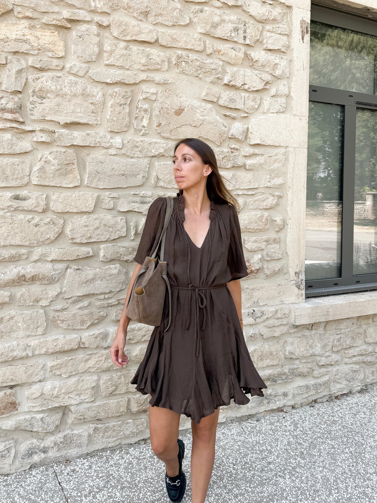 Robe Alba marron