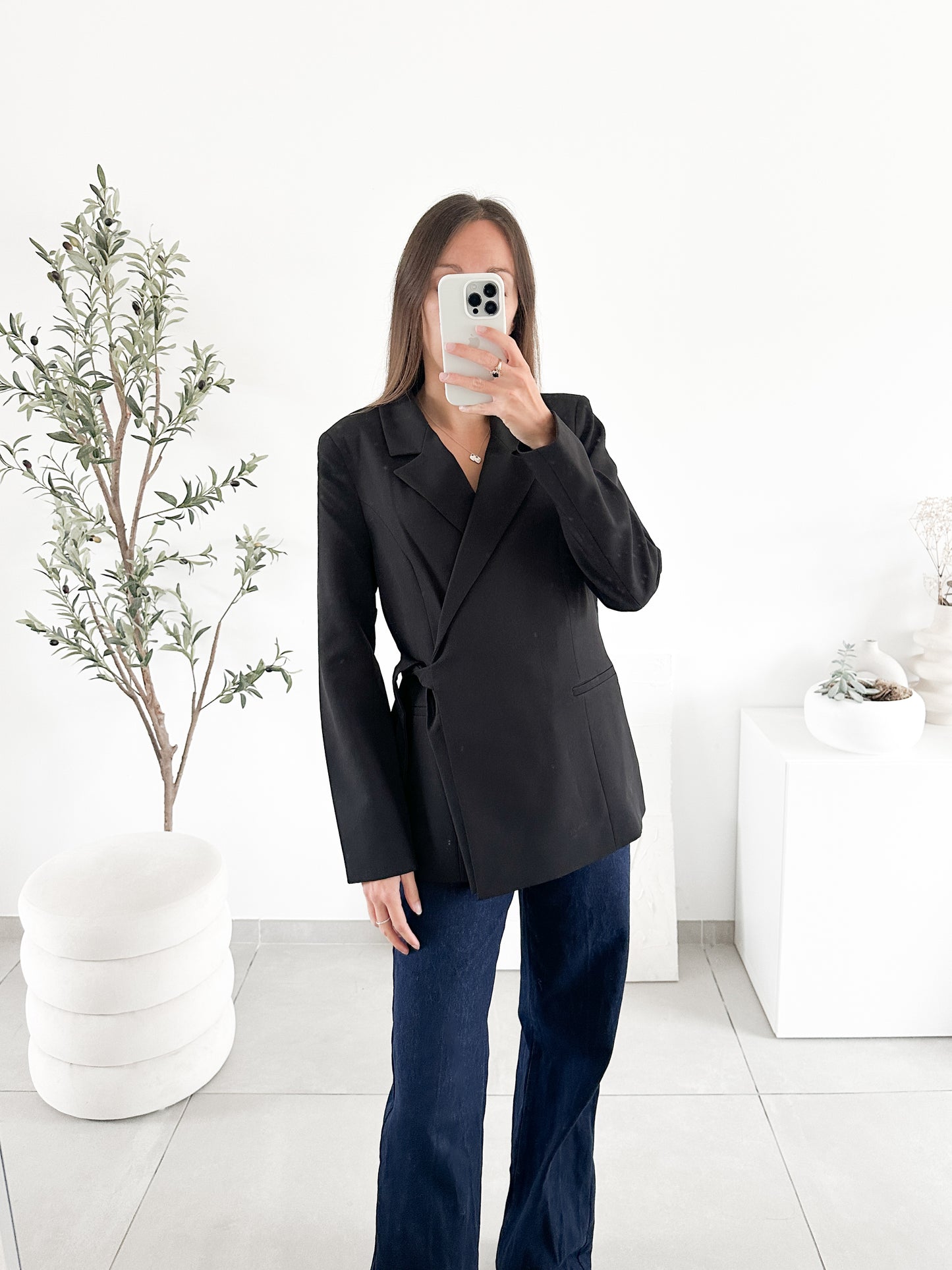 Blazer noué noir Naf Naf