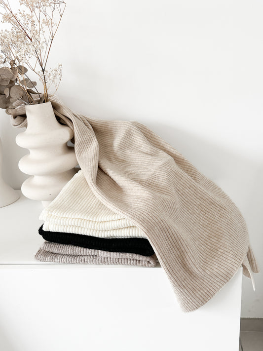 Echarpe côtelé (couleur au choix)