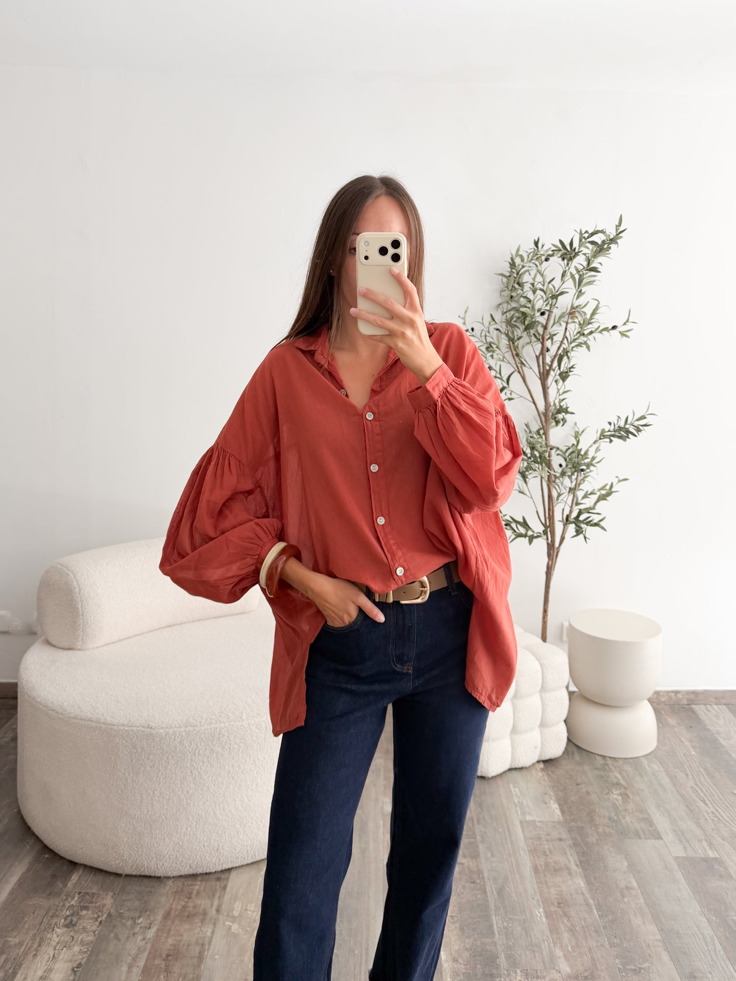 Blouse Céline orange