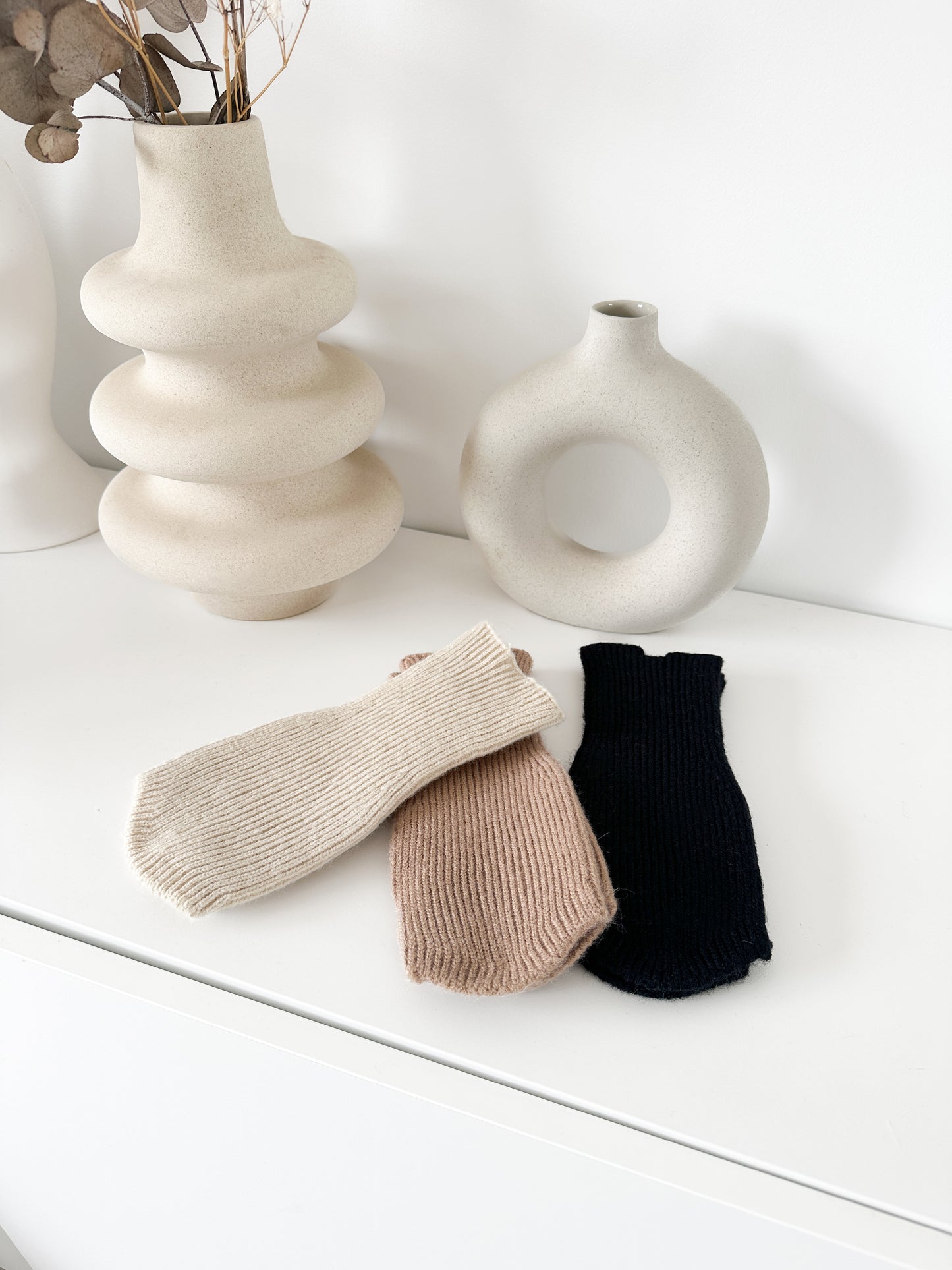 Mitaines côtelé (couleur au choix)