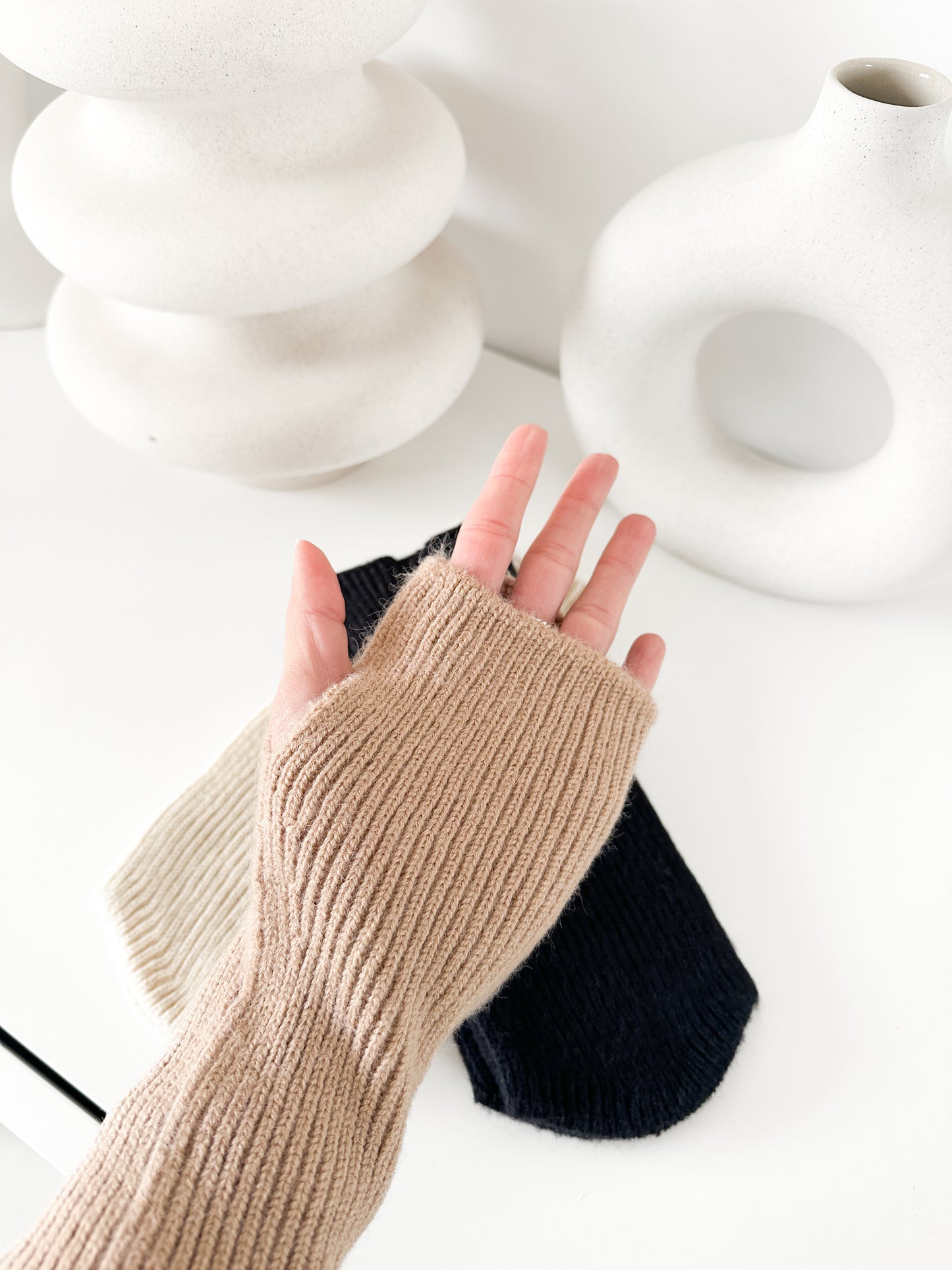 Mitaines côtelé (couleur au choix)