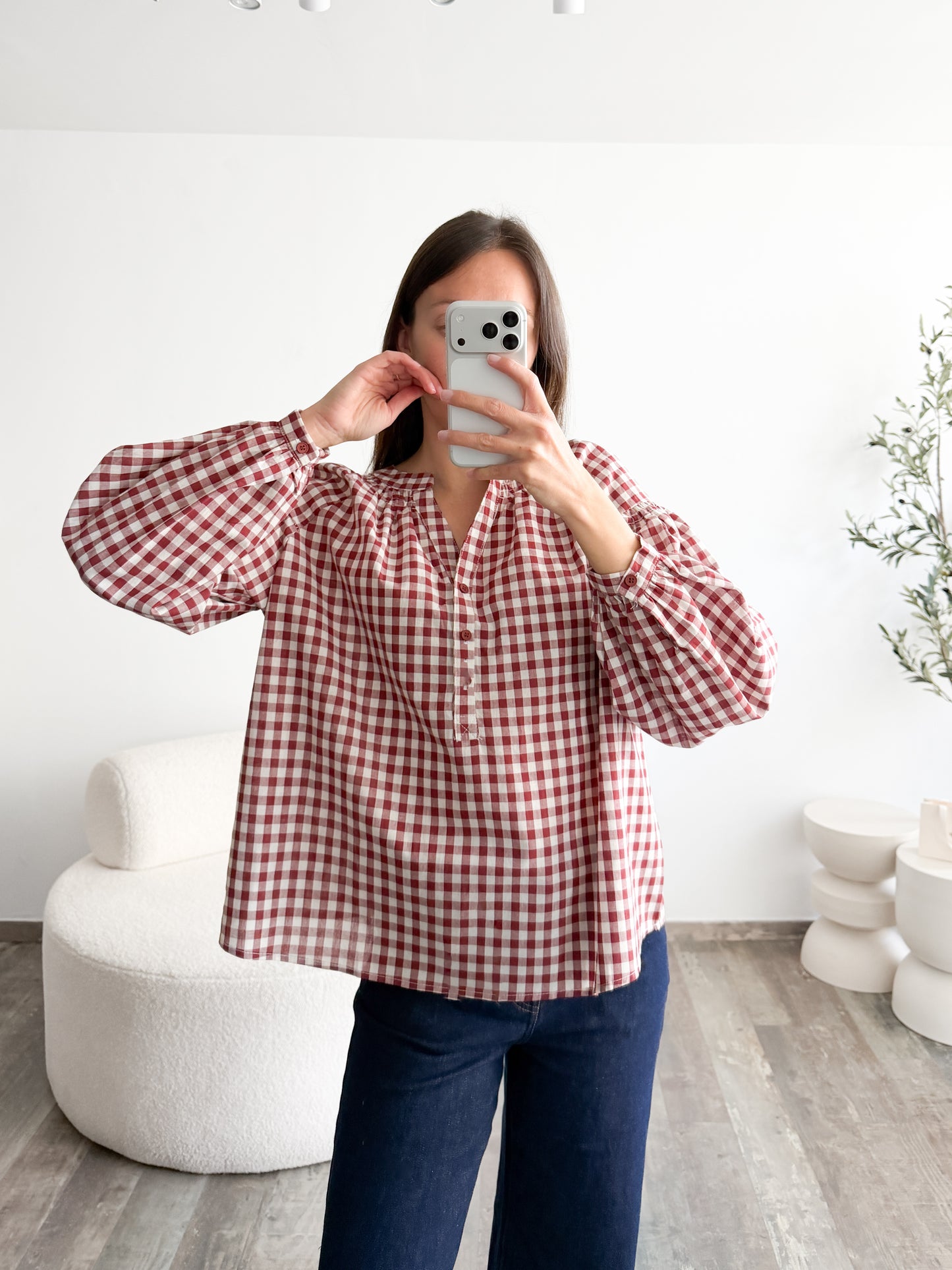 Blouse Marly rouge