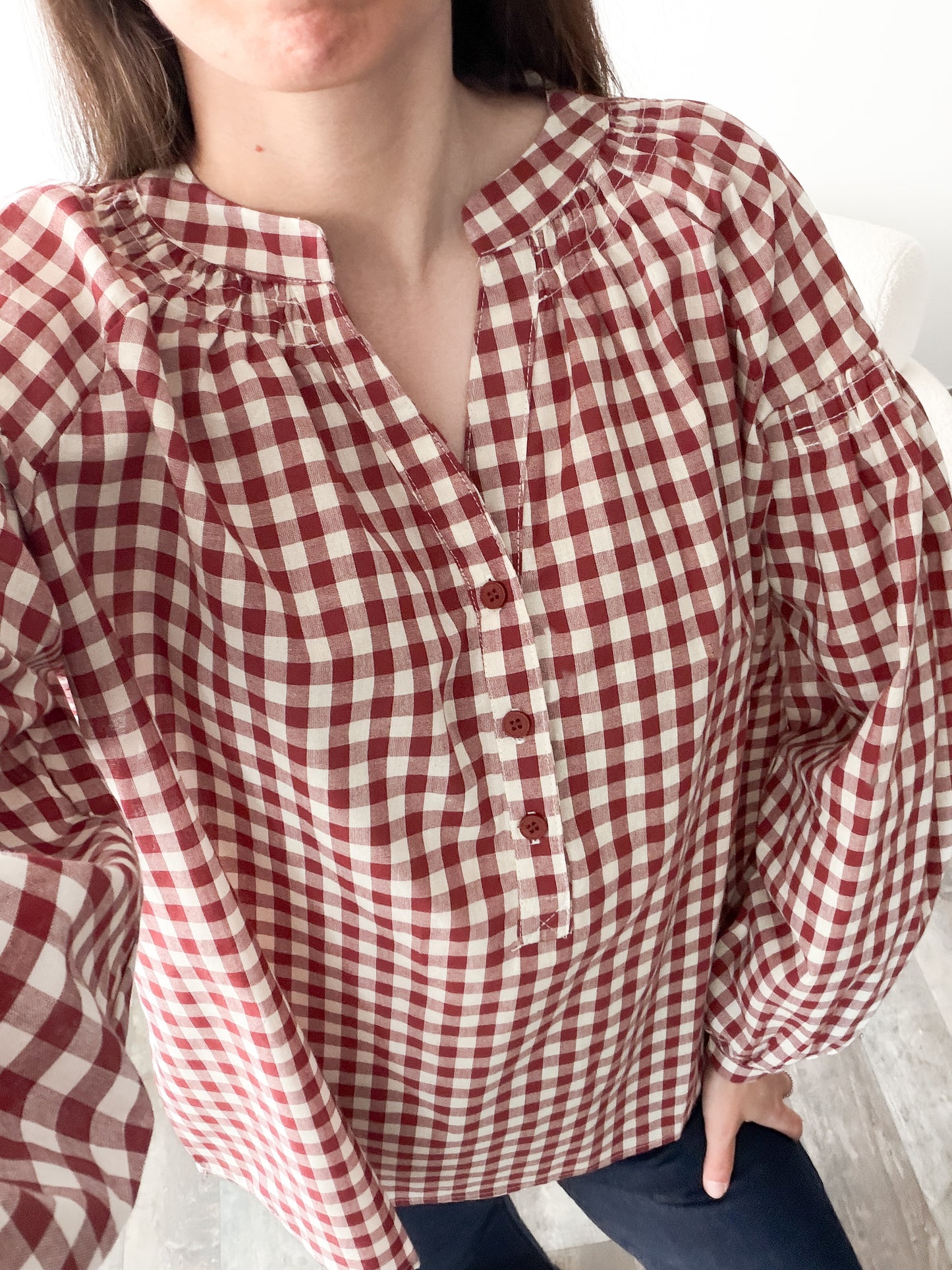 Blouse Marly rouge