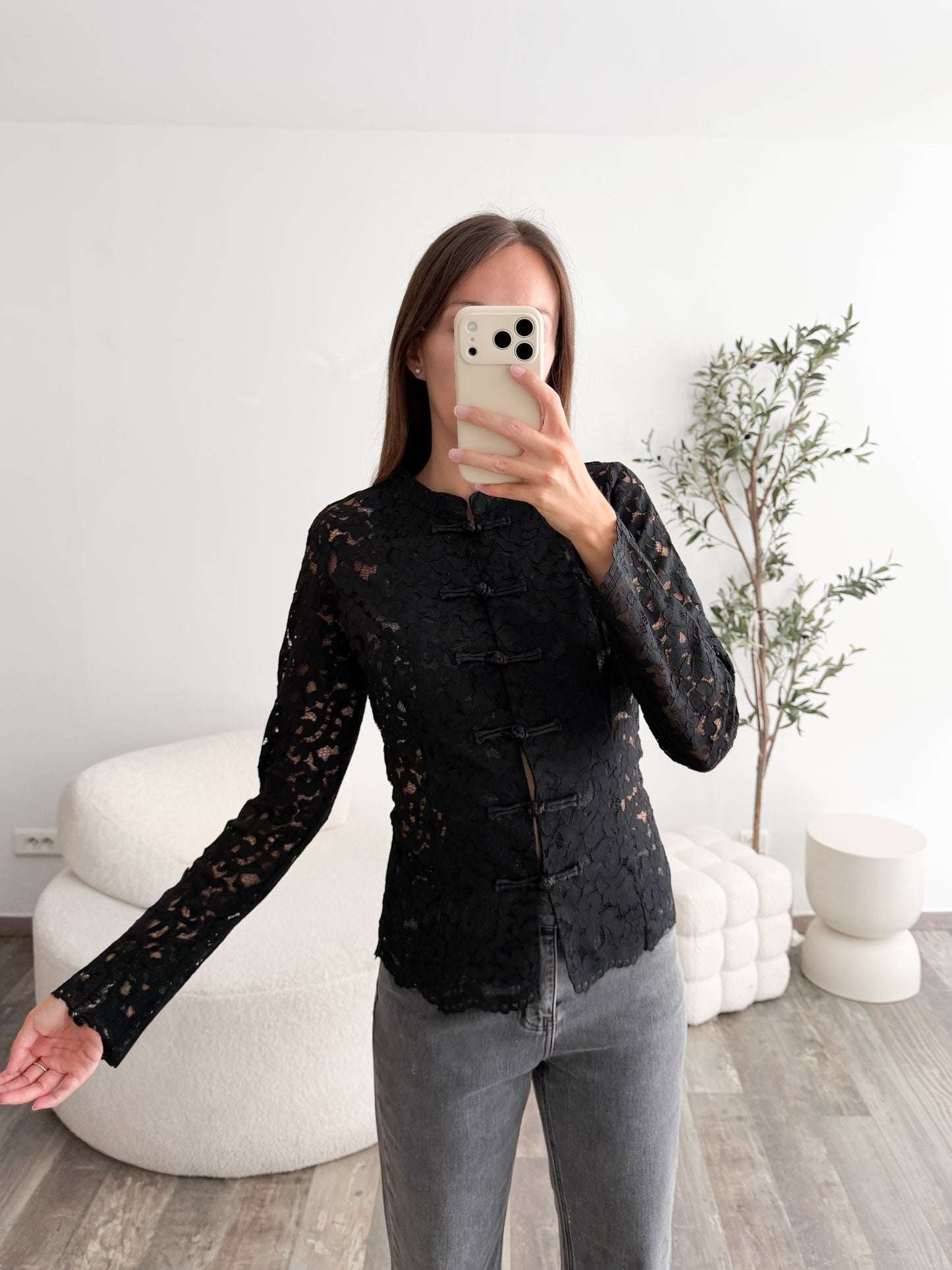 Blouse style asiatique