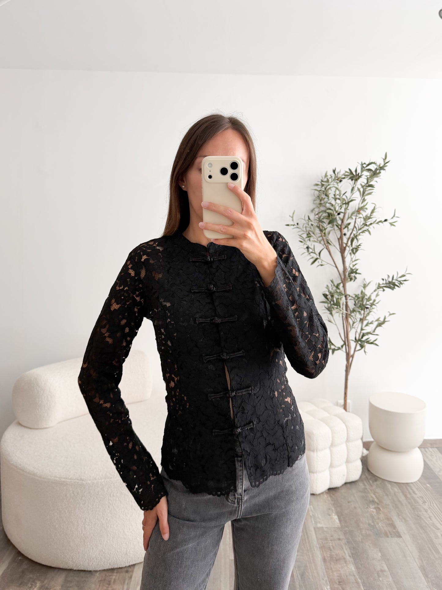 Blouse style asiatique