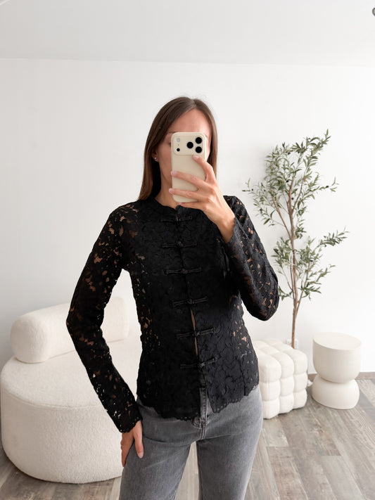 Blouse style asiatique