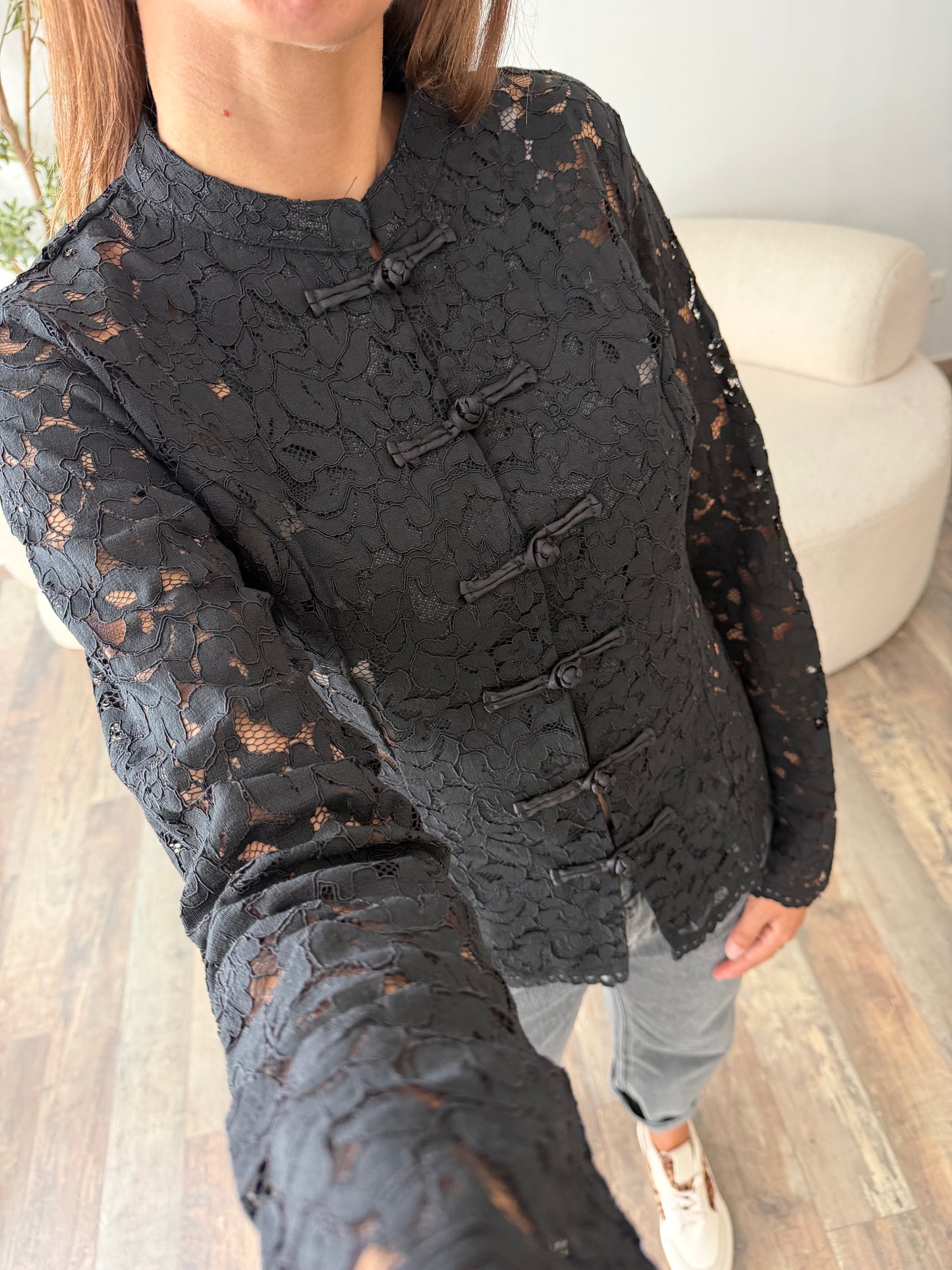 Blouse style asiatique