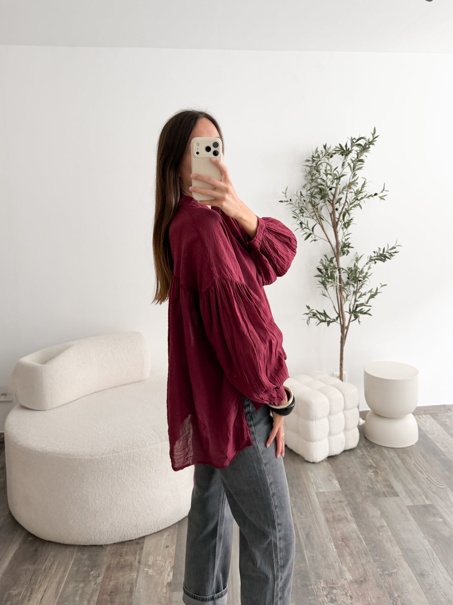 Blouse Céline bordeaux