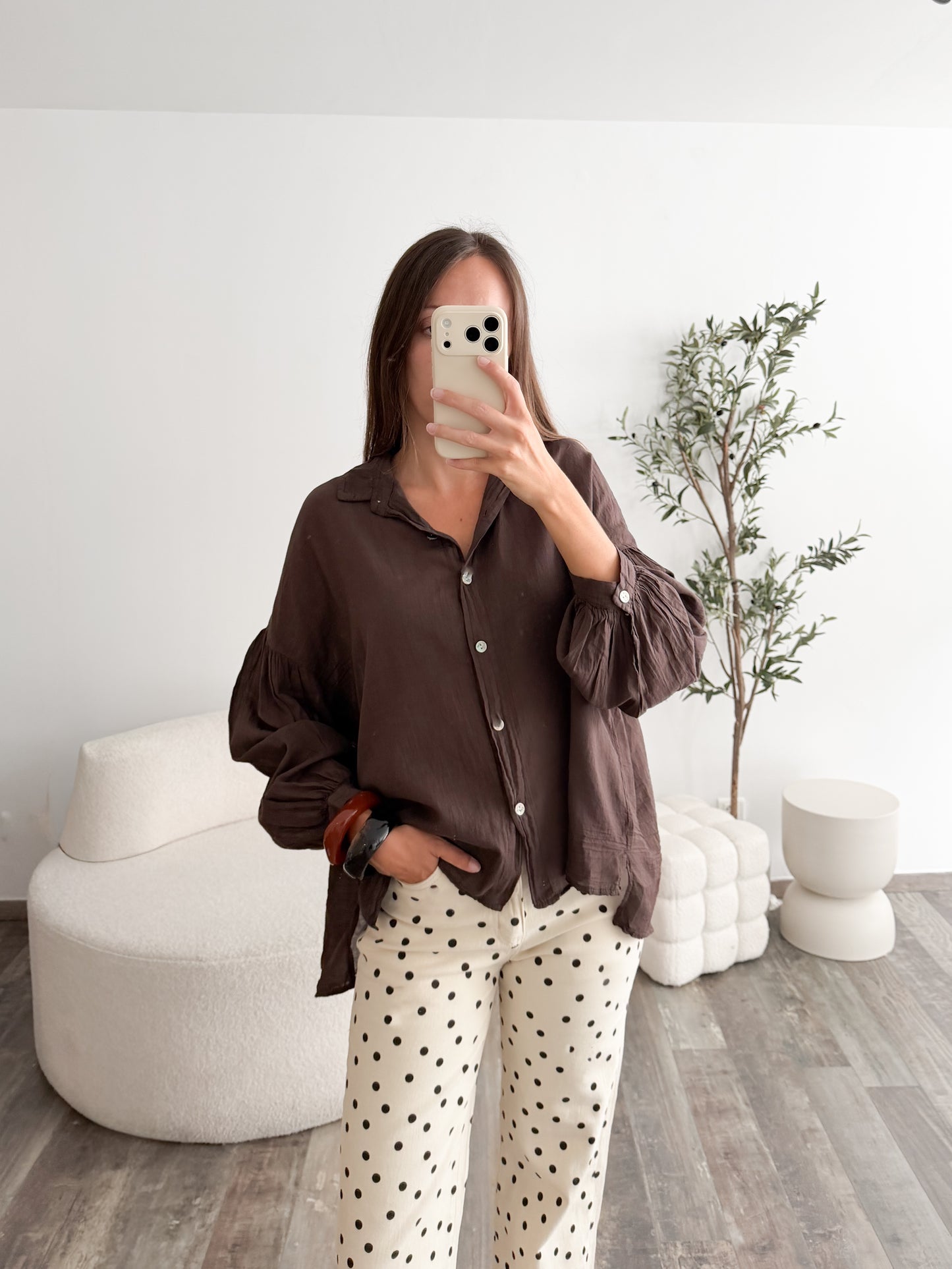 Blouse Céline marron