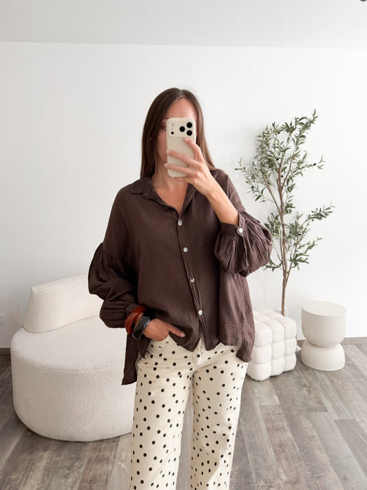 Blouse Céline marron