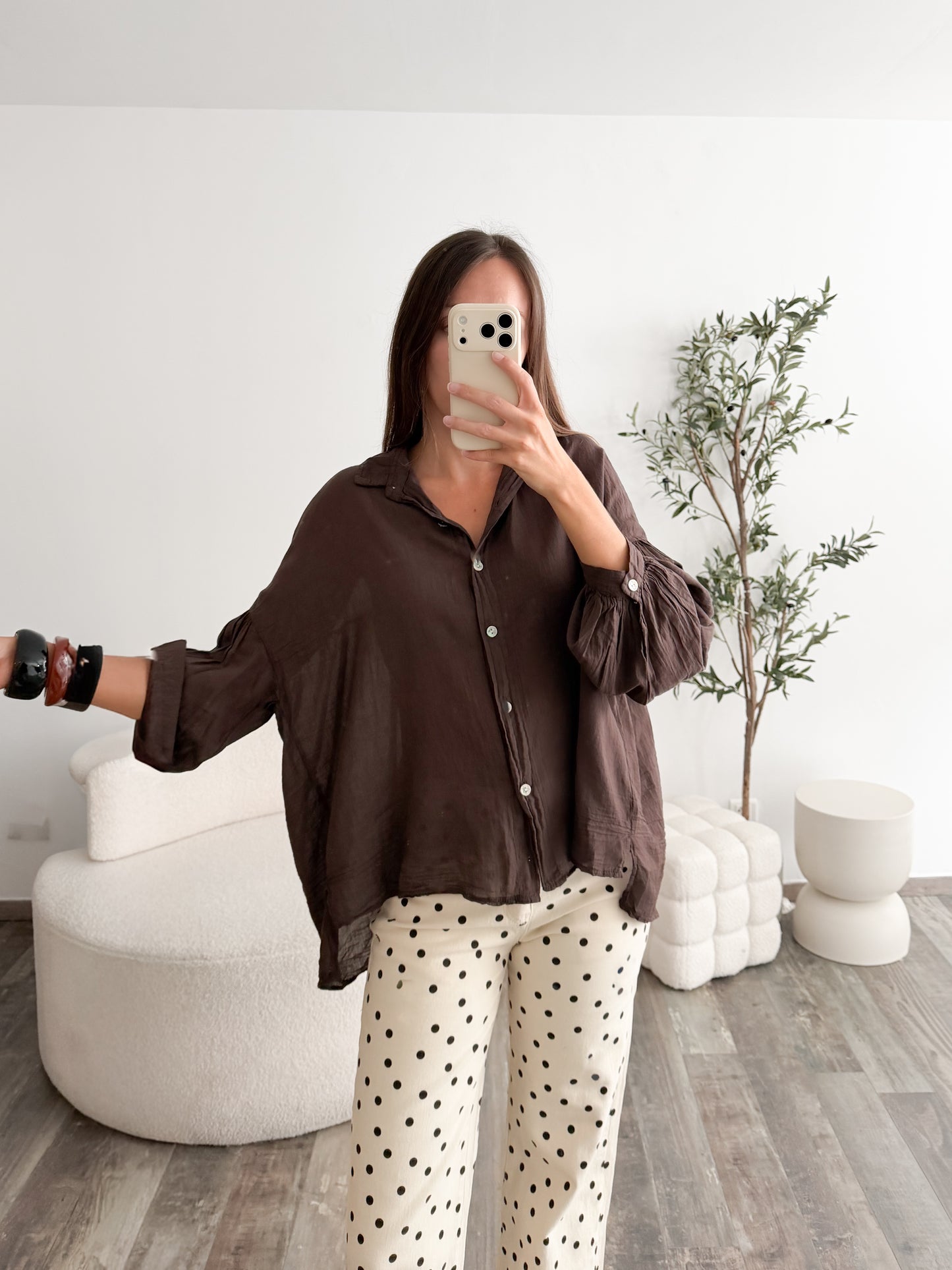 Blouse Céline marron