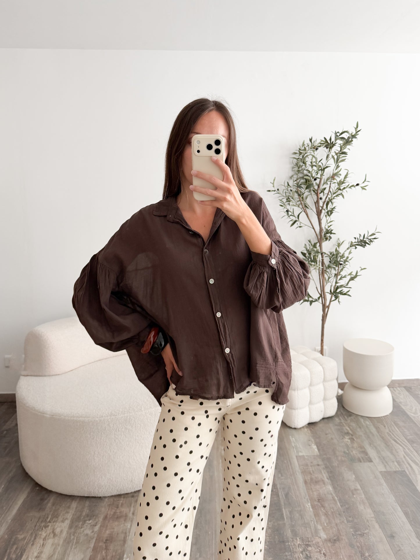 Blouse Céline marron