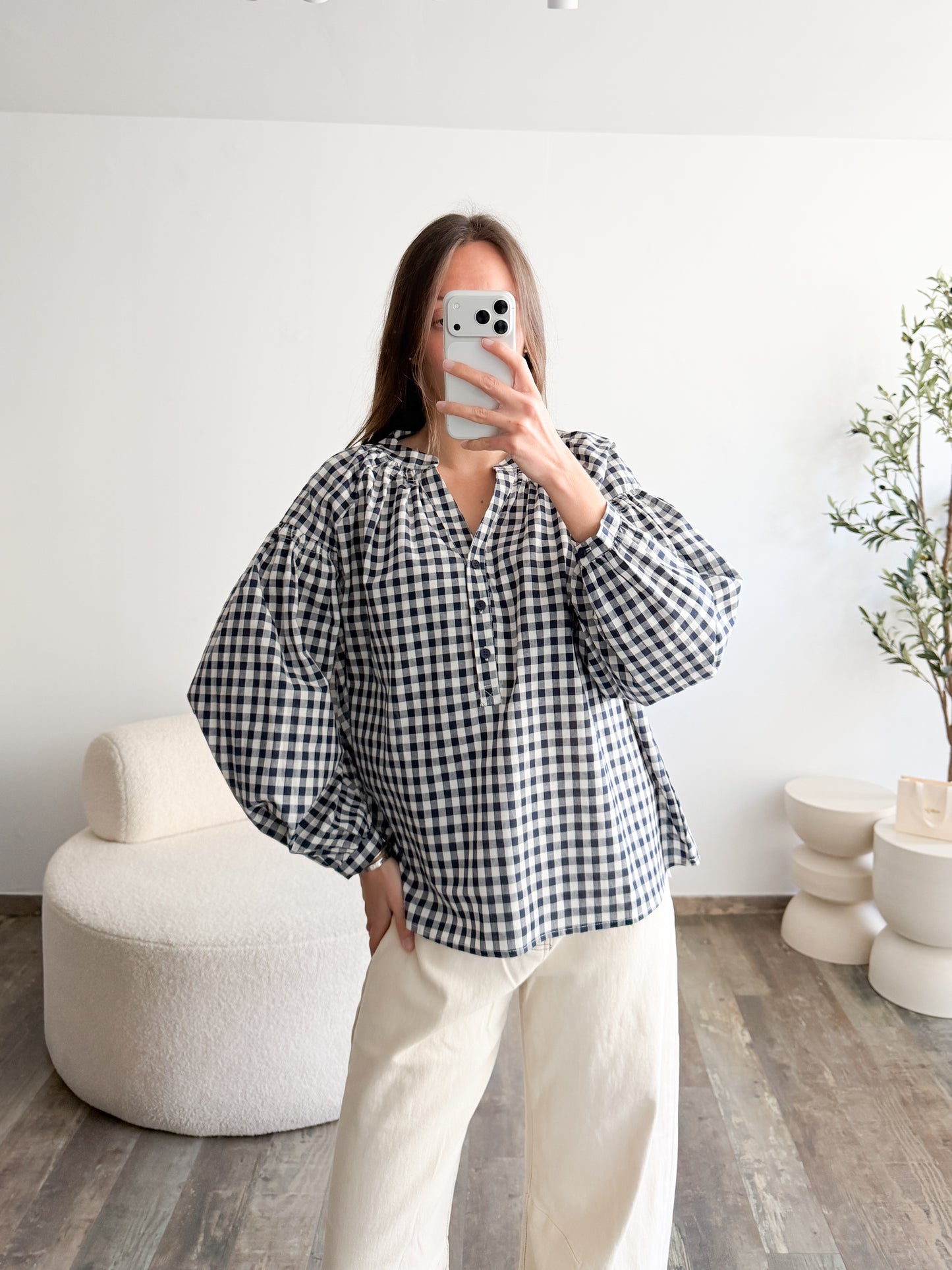 Blouse Marly bleue marine