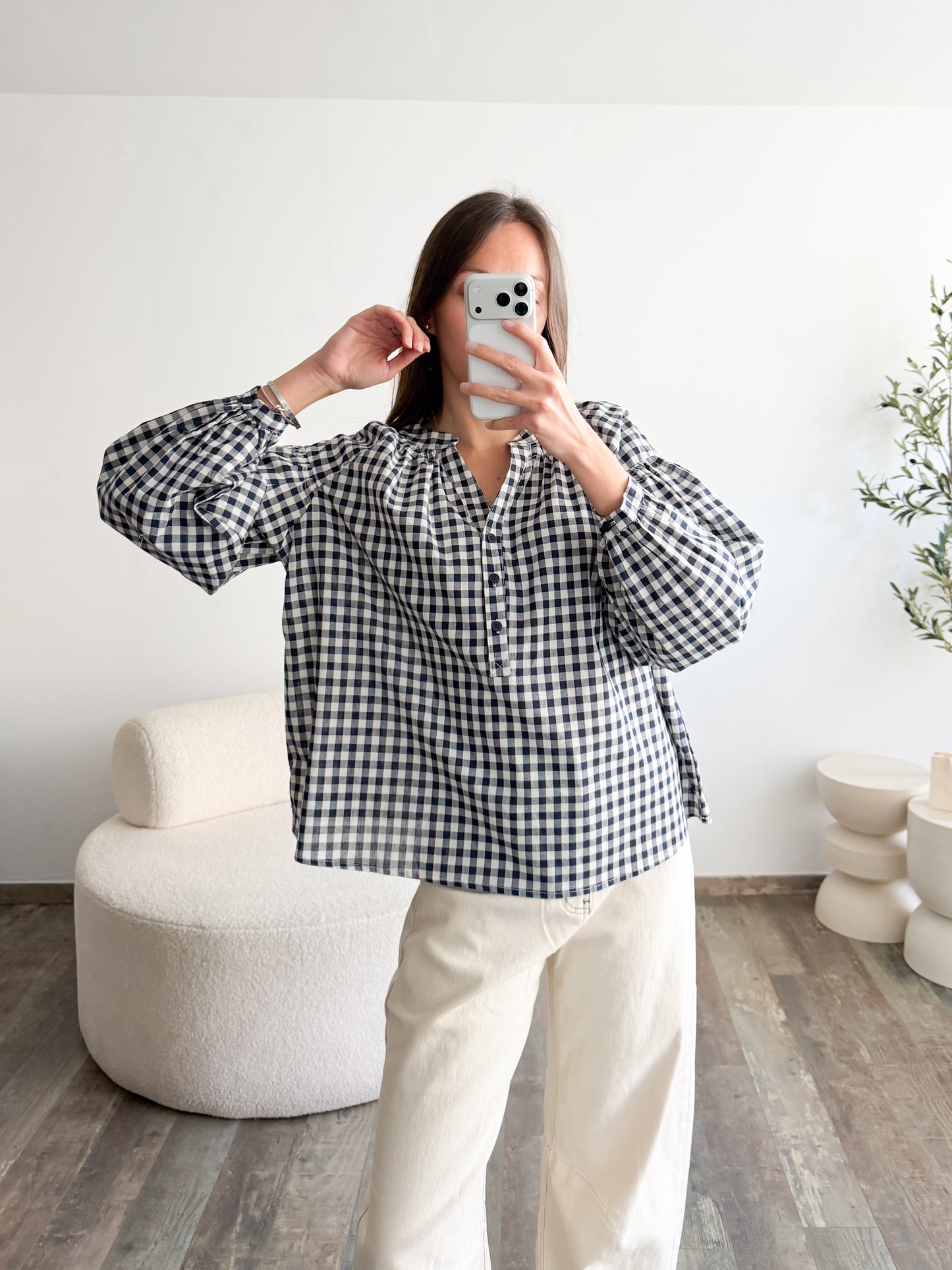Blouse Marly bleue marine