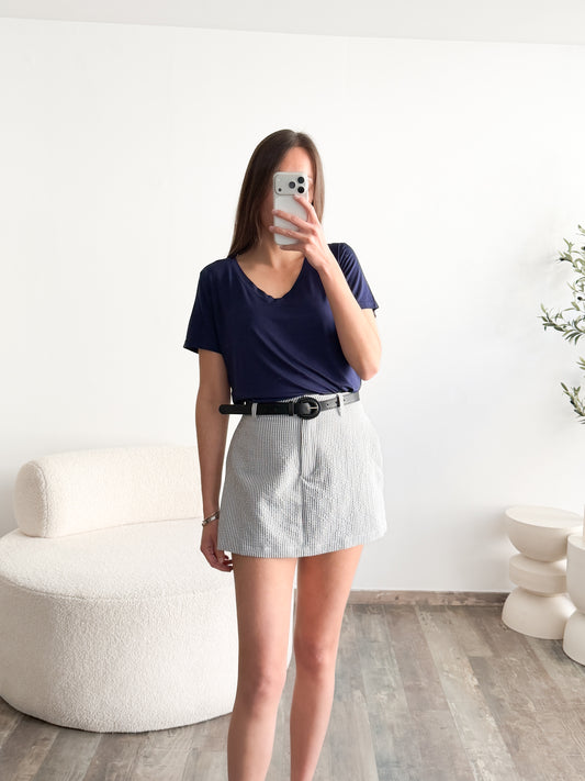 Jupe-short grise