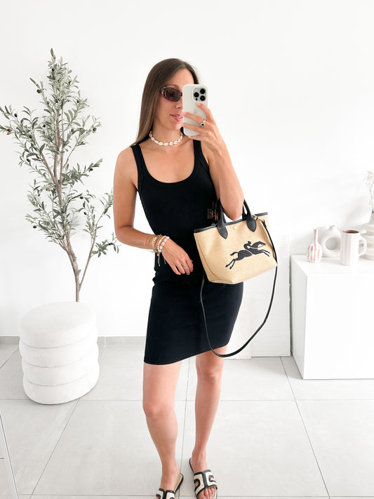 Robe débardeur noire
