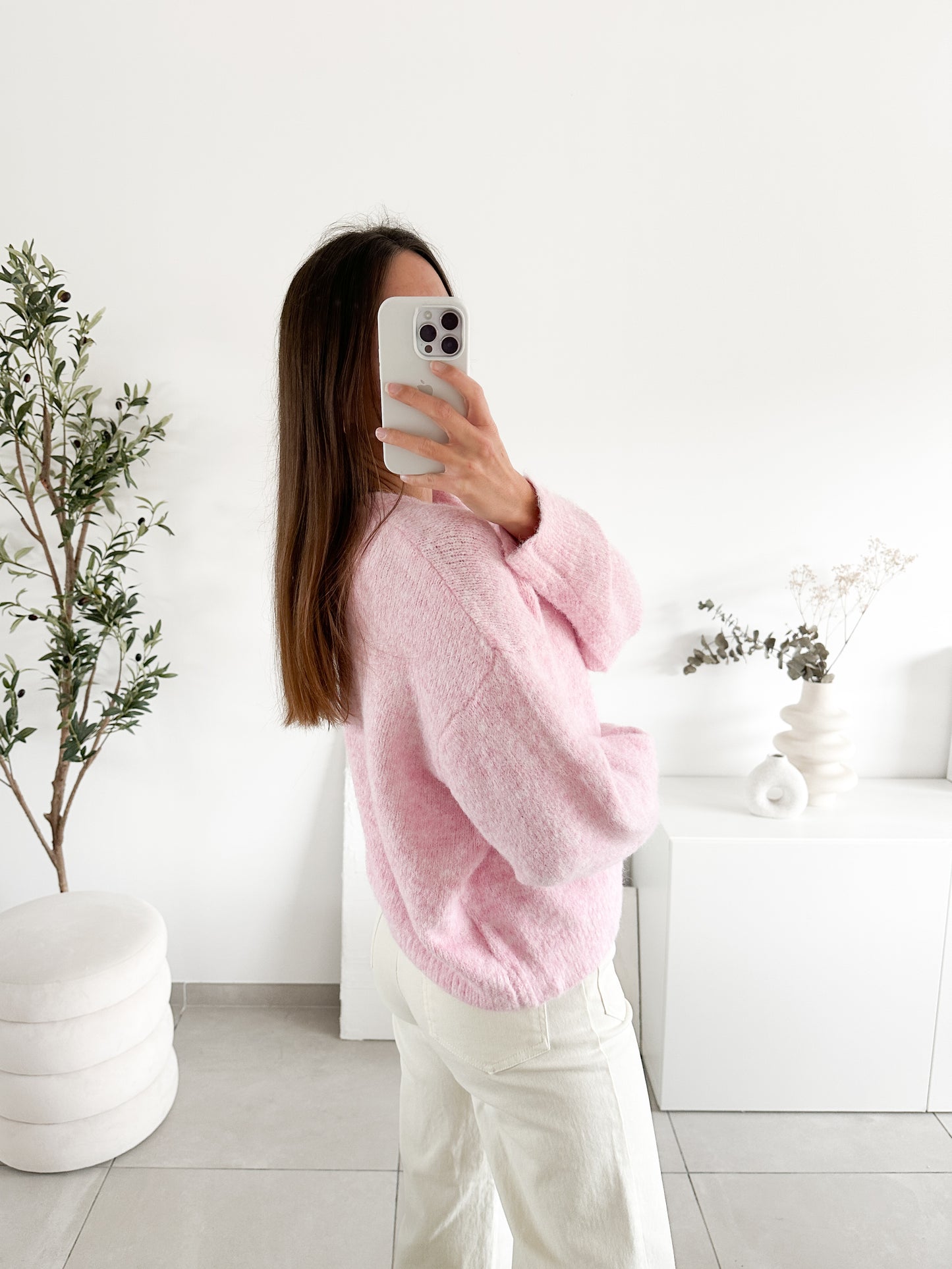 Gilet Yelda rose