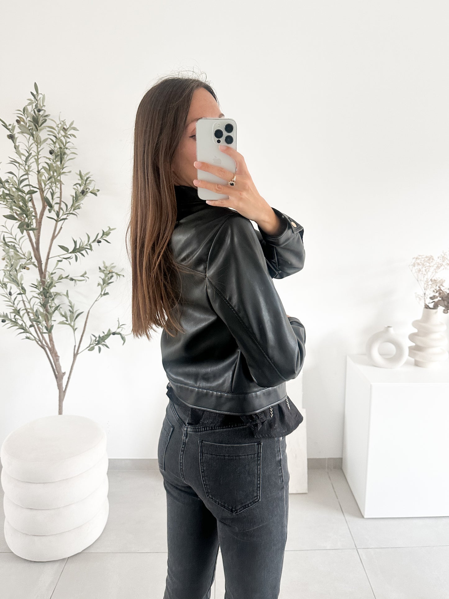 Veste en similicuir Naf Naf