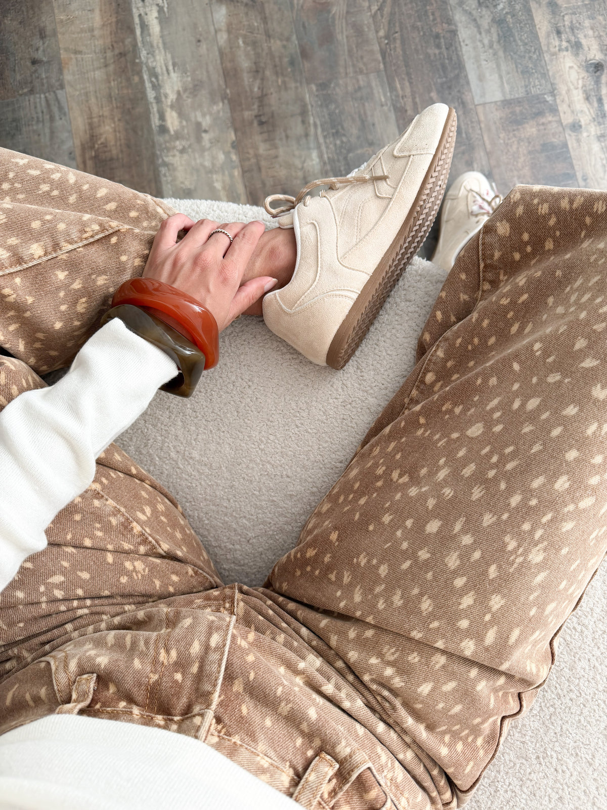 Jean motif biche