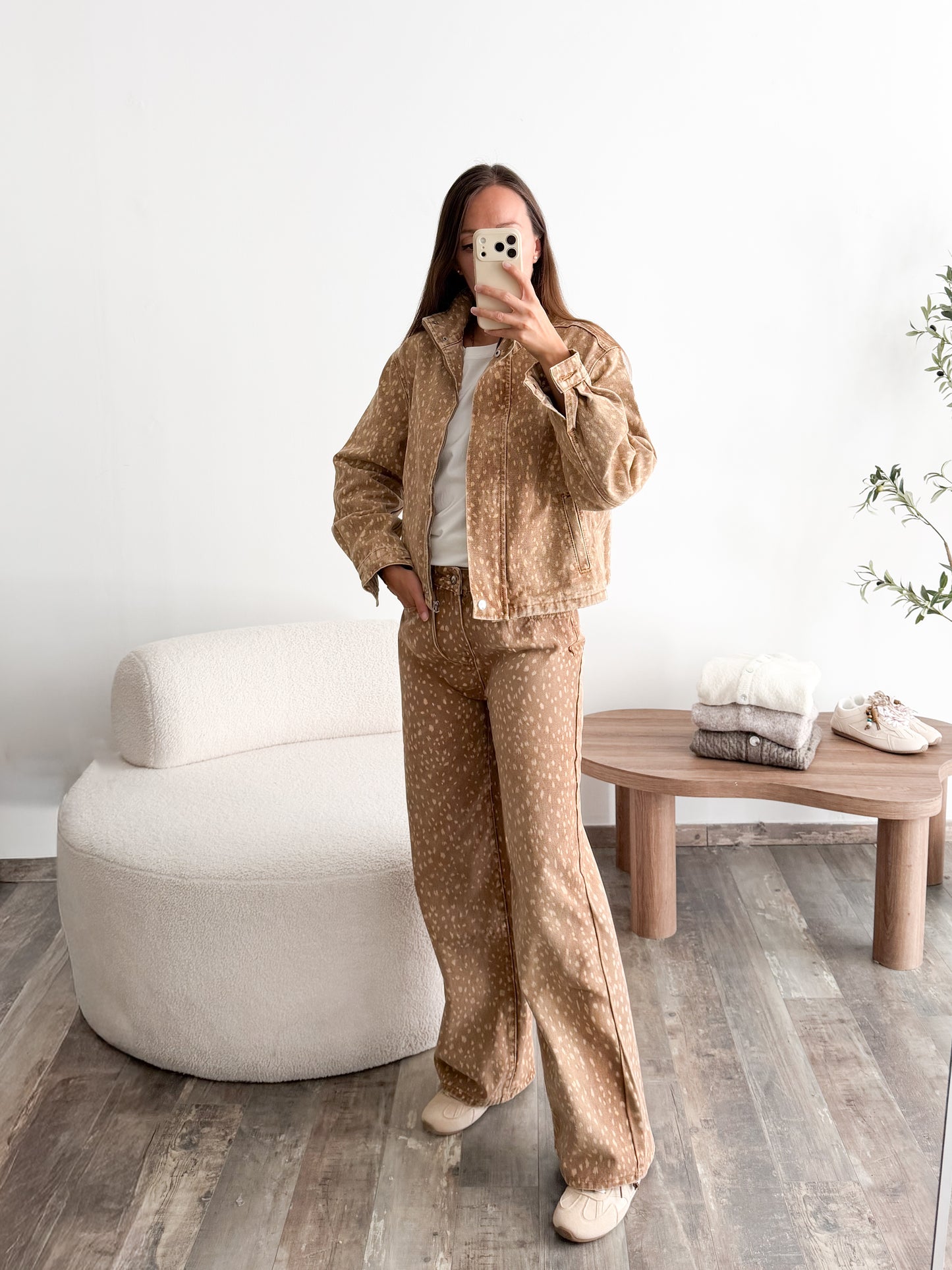 Veste motif biche