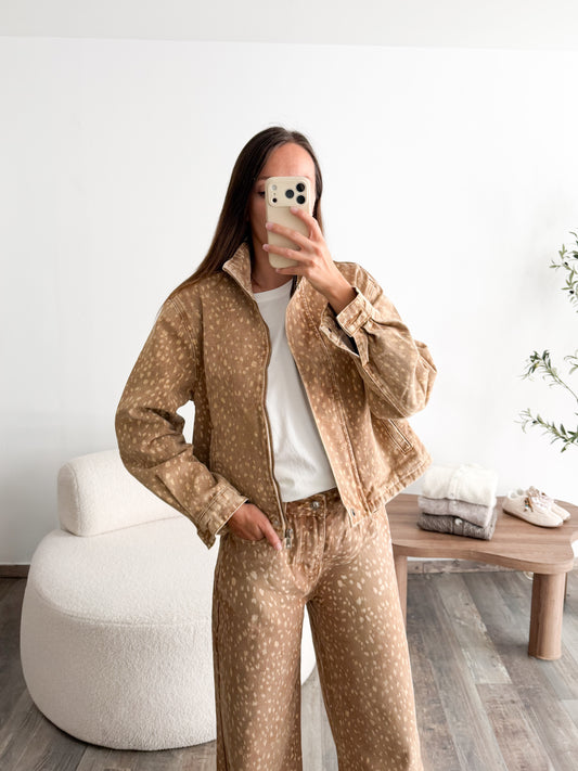 Veste motif biche