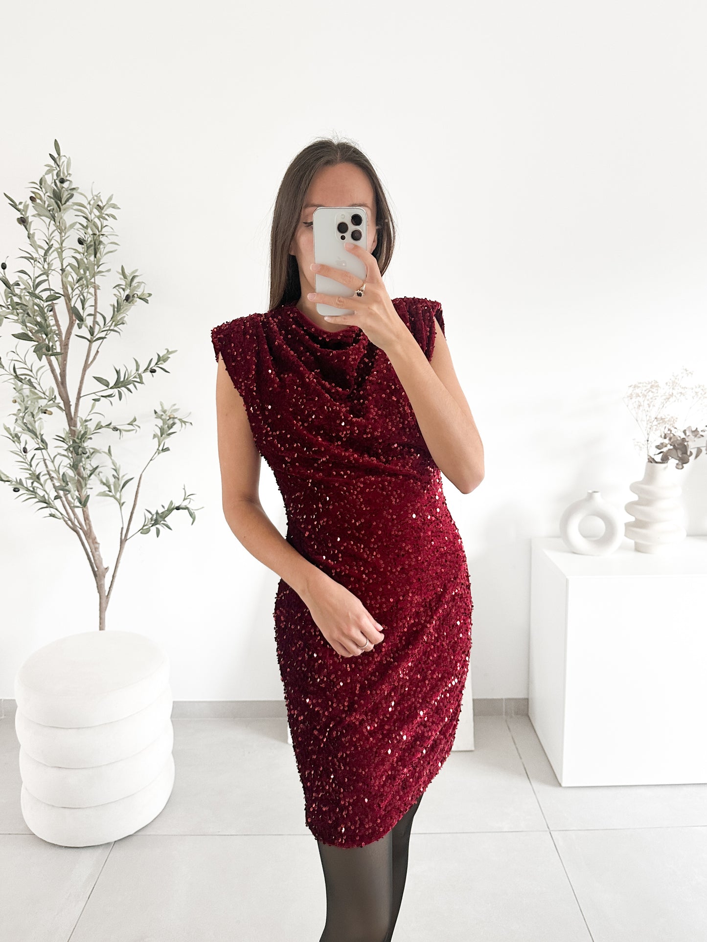 Robe Mélissa bordeau