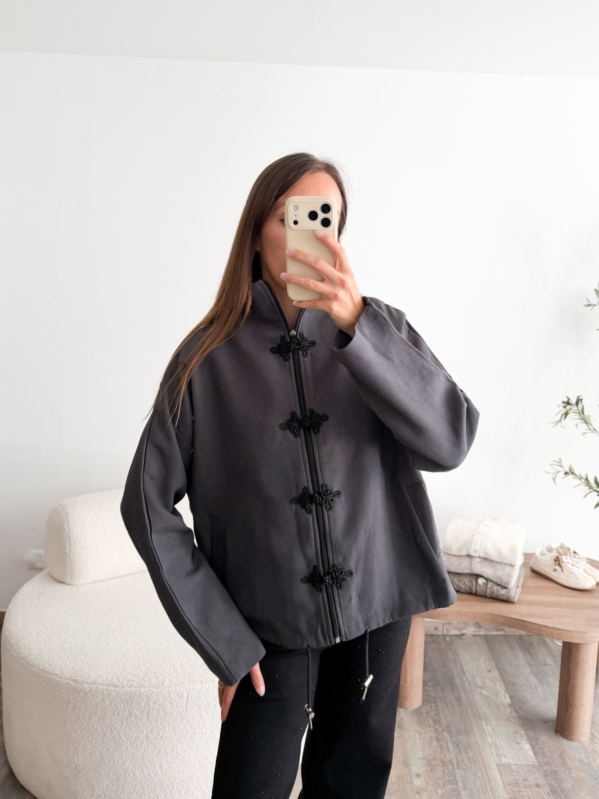 Veste boutons noués
