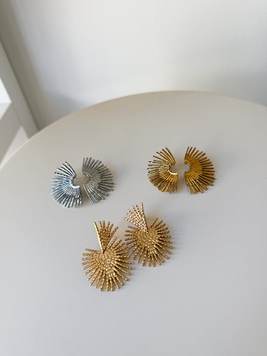 Boucles d'oreilles soleil