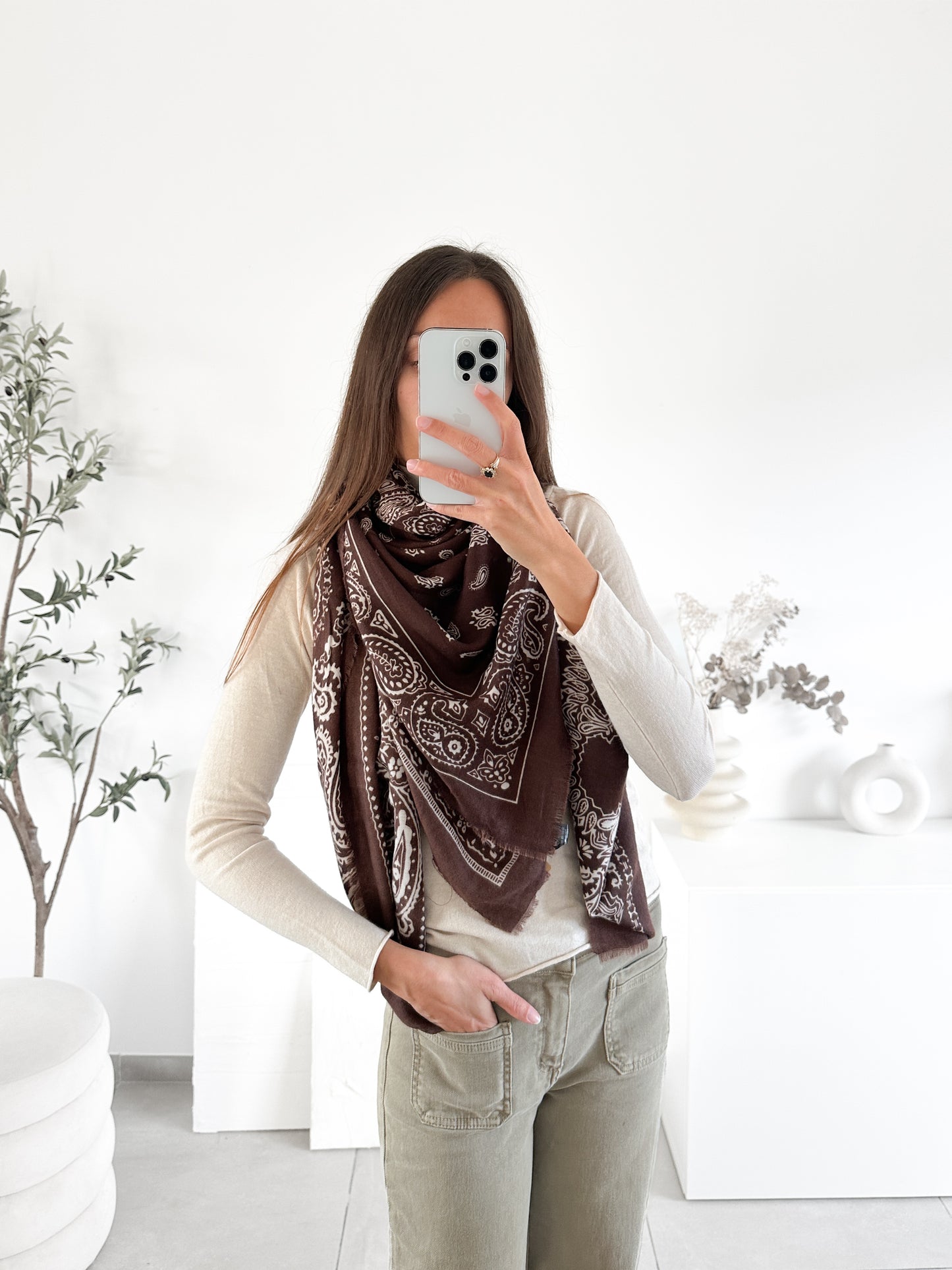 Bandana en laine (couleur au choix)