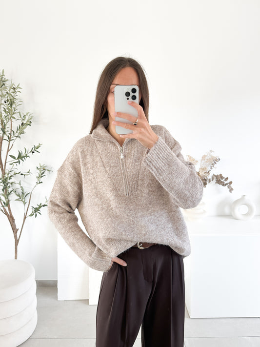 Pull Dalia taupe