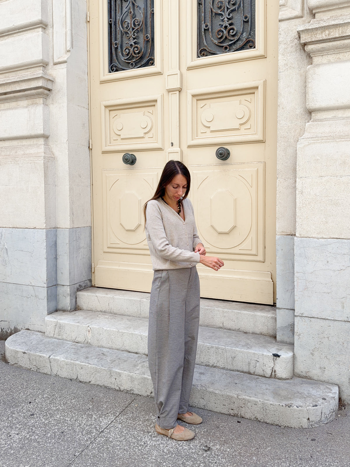 Pantalon à carreaux