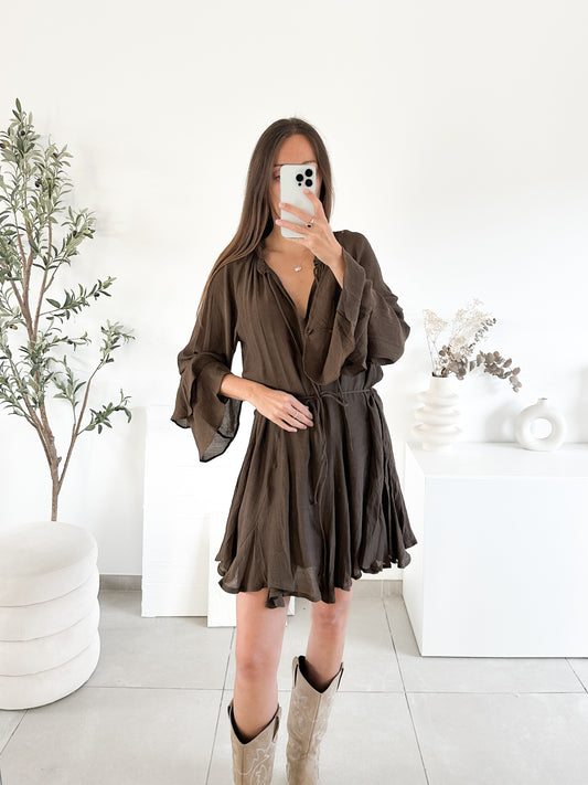 Robe Alba marron