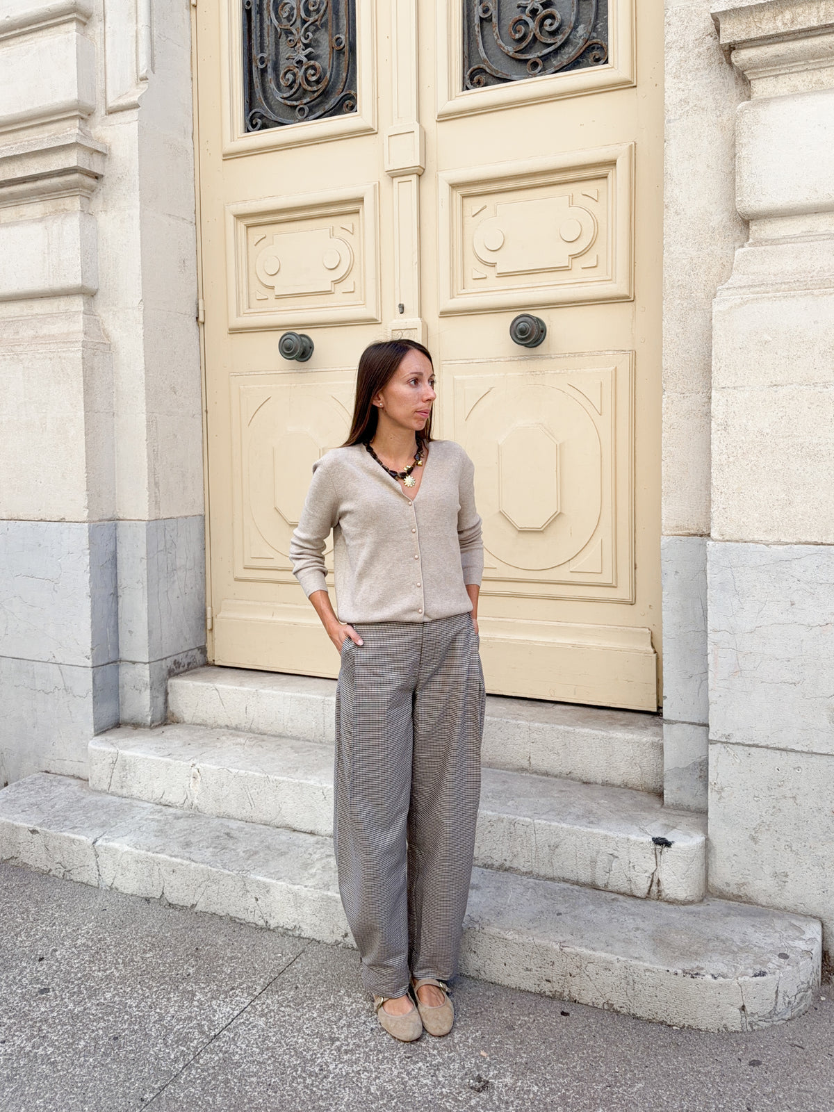 Pantalon à carreaux