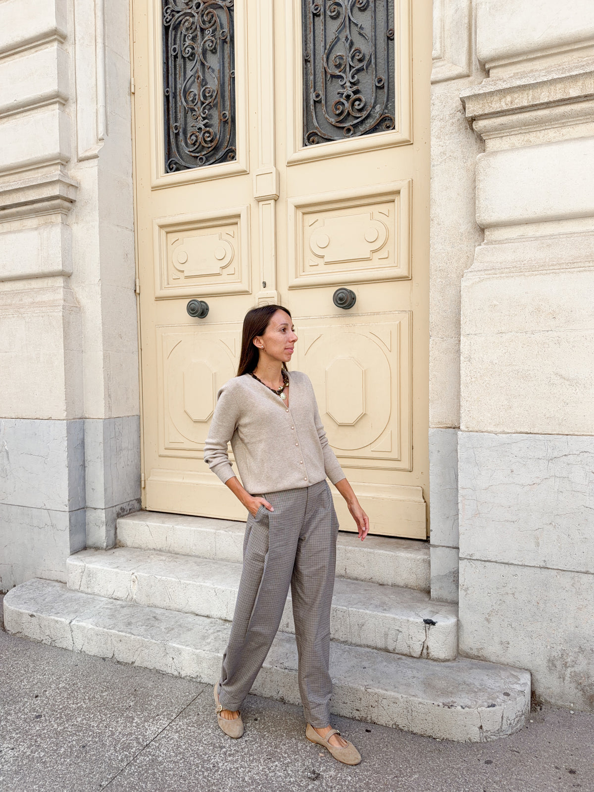 Pantalon à carreaux