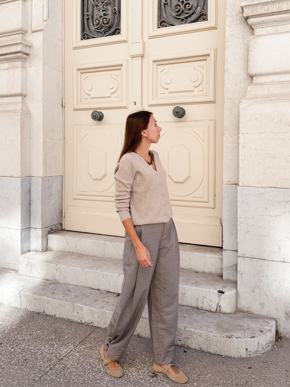 Pantalon à carreaux