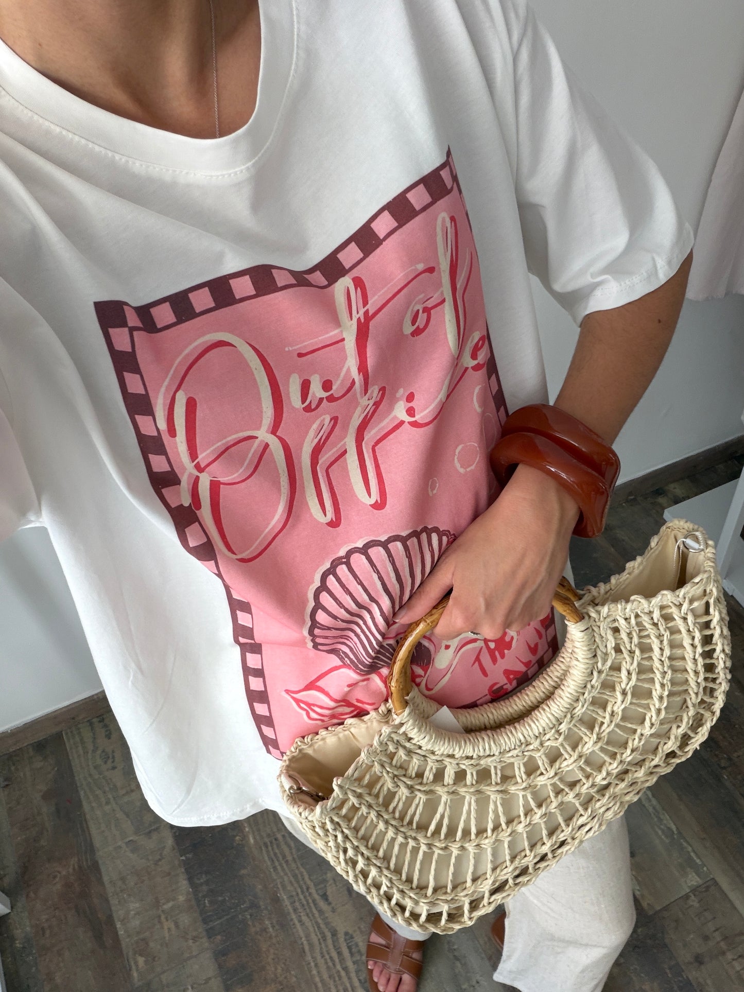 T-shirt imprimé (couleur au choix)