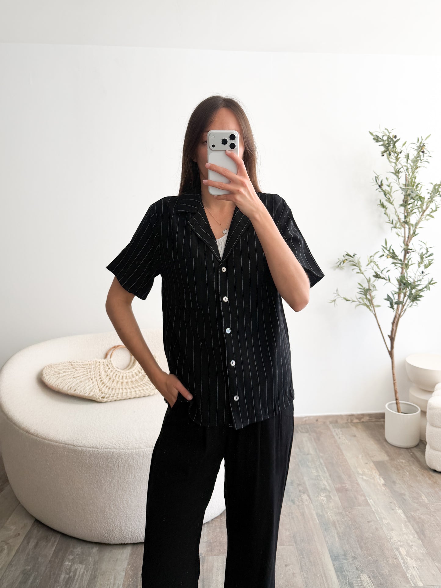 Chemise en lin (couleur au choix)