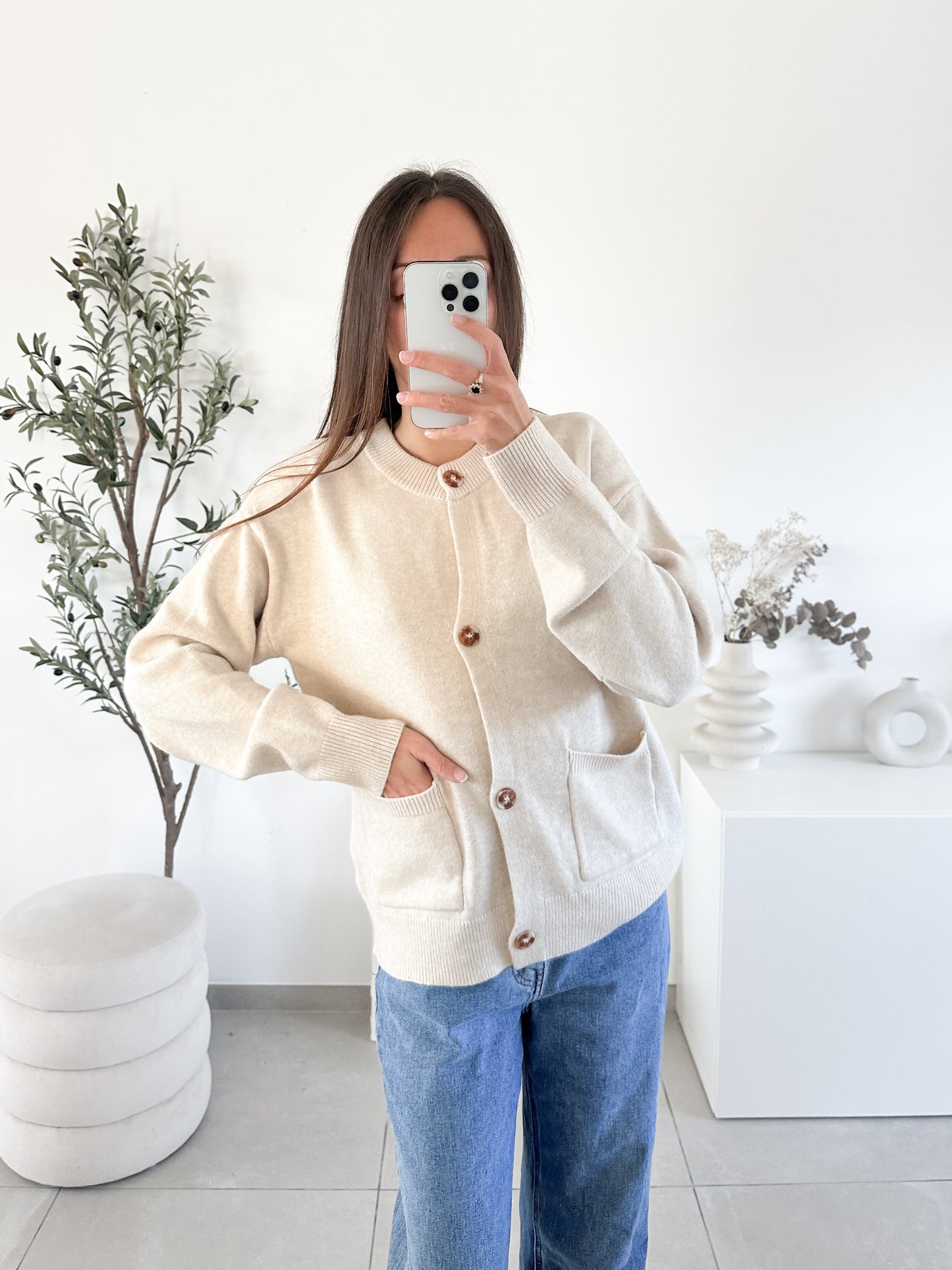 Gilet Aurélie beige