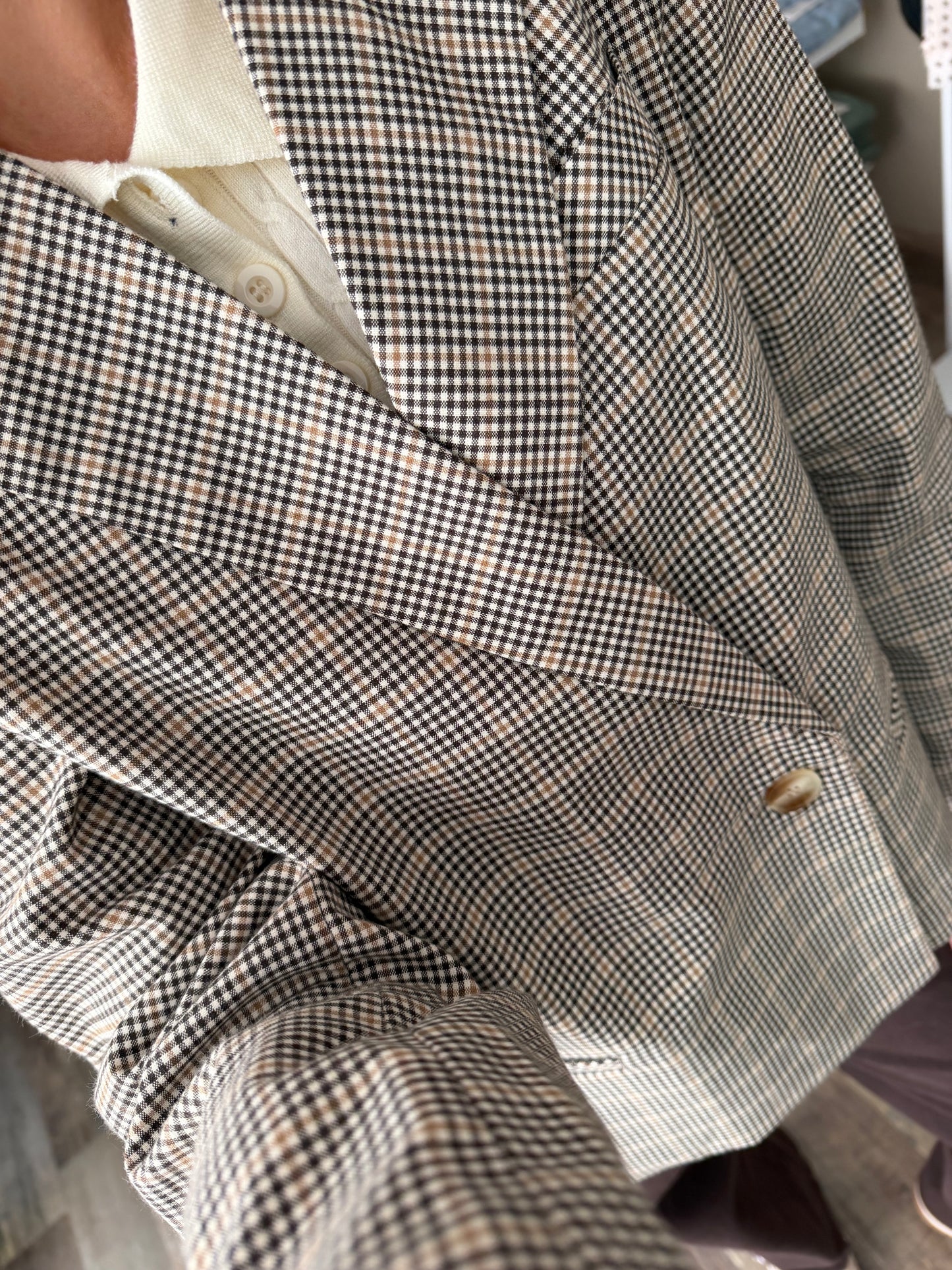 Blazer à carreaux
