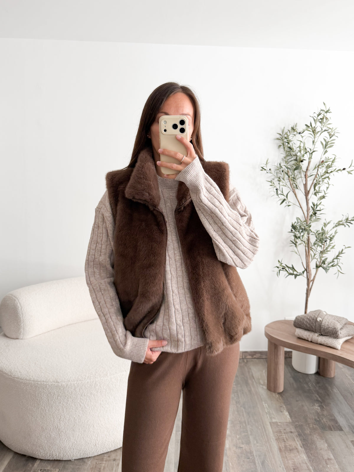 Veste Déborah marron
