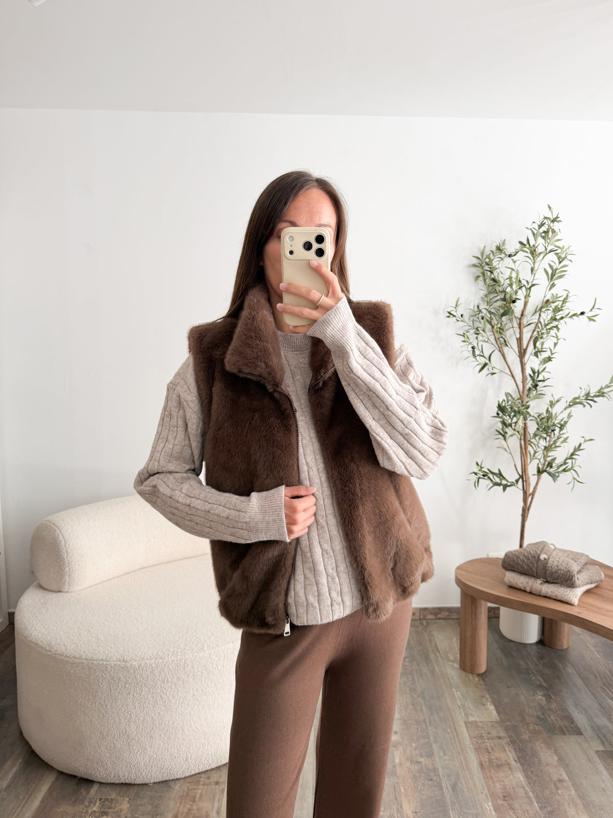 Veste Déborah marron